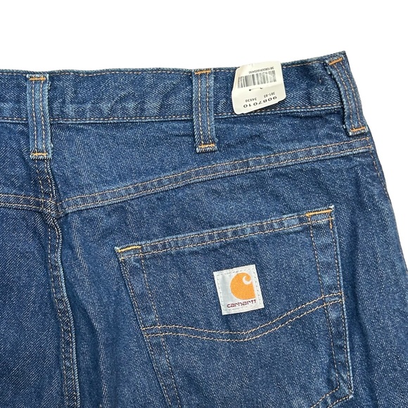 NEW CARHARTT Relaxed Fit 5 Pocket Jeans Denim Size 34X30 - Picture 6 of 8
